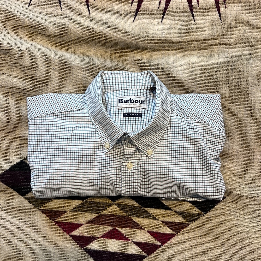 Barbour Tattersall Checkered Button Down Shirt